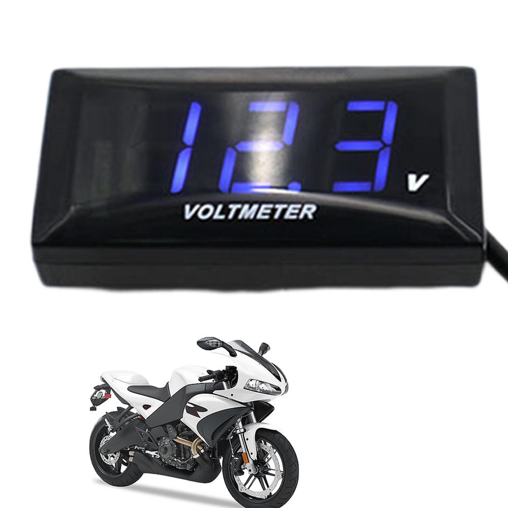 Battery Voltage Meter Voltmeter Digital DC 12-150V LED Motorcycle Display Screen Waterproof Square Panel Car Battery Voltage