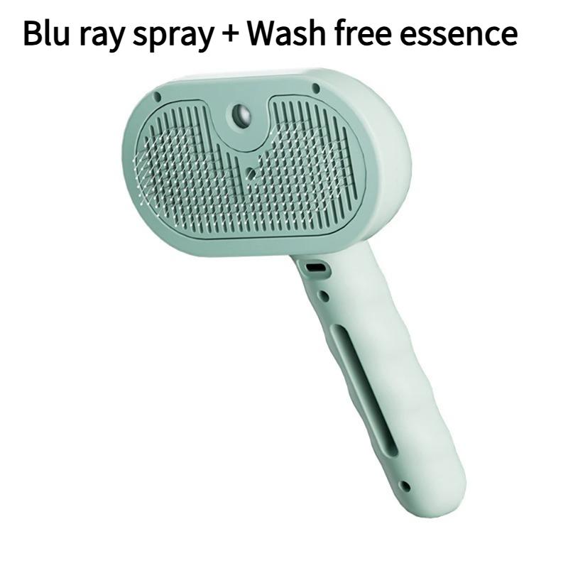 

Pet Clean Steam Spray Dog Grooming Brush Unique Steam Brush for Dogs Luxury Grooming Brush Dog Steam Brush зелёный