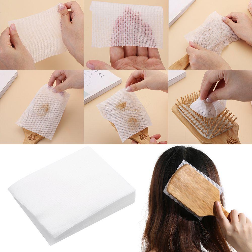 50PCS Household Cloth Easy To Clean Cleaning Tablets Hair Brush Net Cleaning Comb Pet Comb