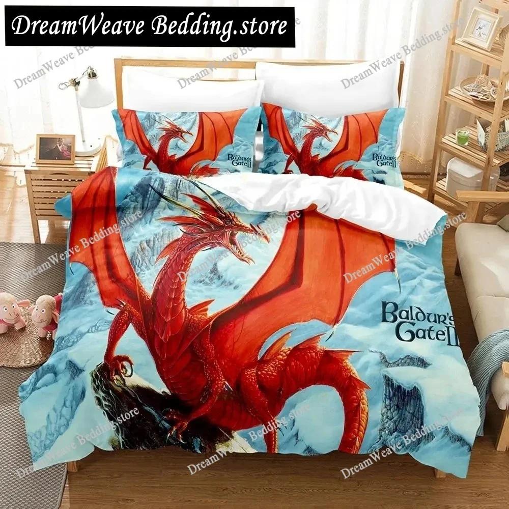 Baldur's Gate 3 Bedding Set Single Twin Full Queen King Size Bed Set Adult Kid Bedroom Duvet Cover Sets 3D Print Game Bed Sheet