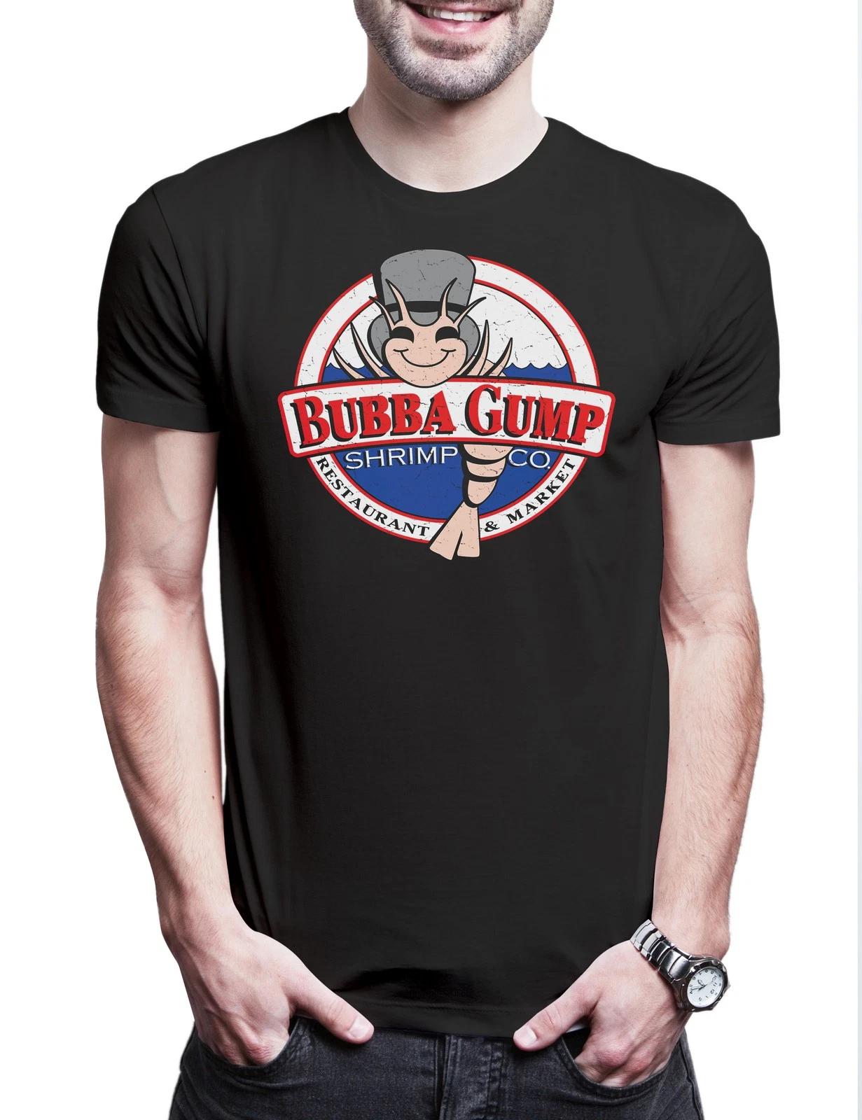 Bubba Gump Logo Herren T-Shirt Forrest Garnelen Shrimping Co Retro Film Shrimp XS