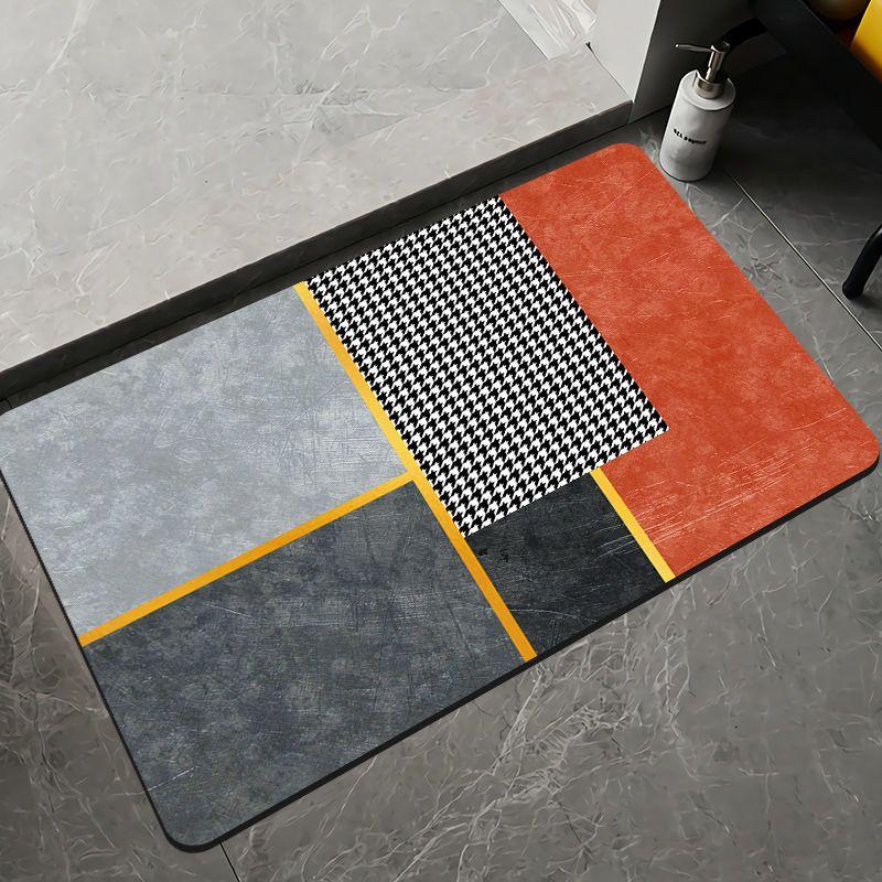 Diatomaceous Earth Doormats, Bathroom Mats, Non-Slip Mats, Entryway and Kitchen Mats, Stain-Resistant Doormats