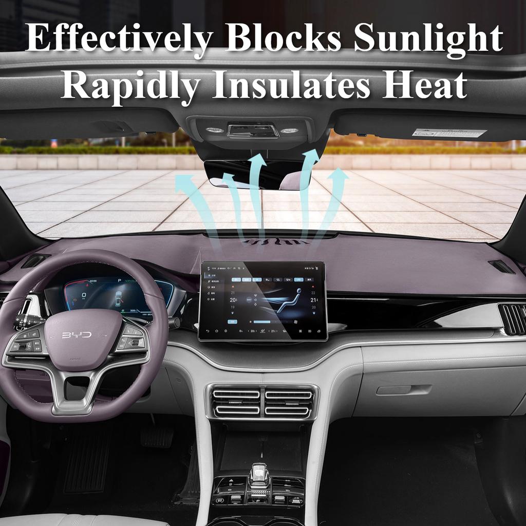 For BYD SEAL U DM-i EV Song Plus Sealion 6 Dashboard Sun Shade Mat AWD Version Suede Center Console Suede Mat D1