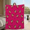 Funny Cartoon Throw Blanket Soft Plush for Living Room Bedroom Office Perfect Birthday Gift for Kids Tasmanian Devil Theme