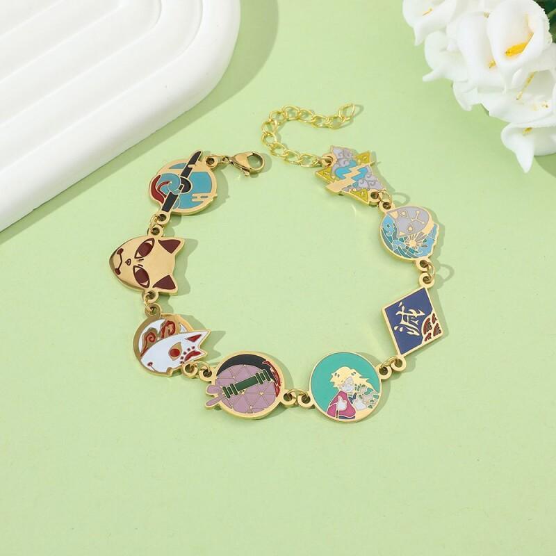 Demon Slayer Tomioka Giyuu Bracelet Peripheral Exquisite Creative Cartoon Fast Girls Holiday Gift