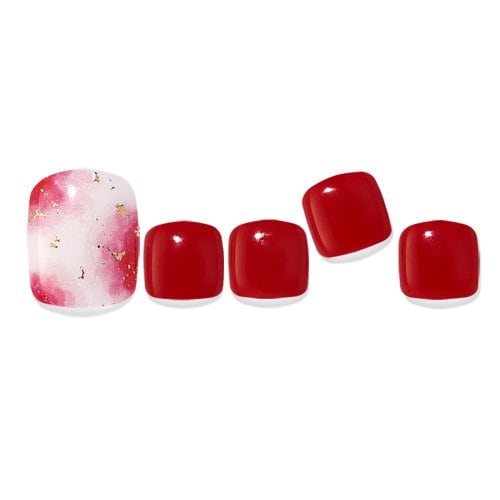 EDGEUU Shop Gel Watercolor Red Self-gel Pedi