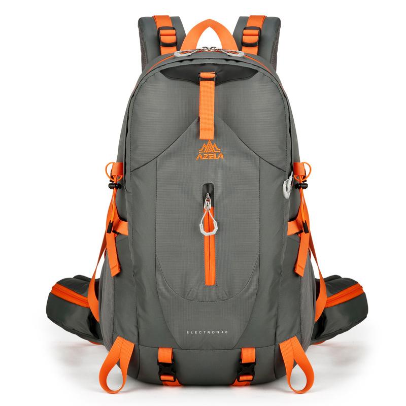 

Lightweight outdoor lightweight mountaineering bag 40 liters large capacity professional hiking water-proof travel bag outdoor sports bag 40L серый