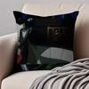Nn-Ninja Scroll Pillow Samurai Anime Cushion Cushion Cover Pillowcase Anti-Dustmite Invisible Zipper Short Plush Sofa Cushion