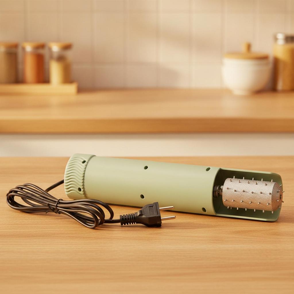 Electric Coconut Meat Extractor Corded Handheld with Stainless Steel Roller Ergonomic