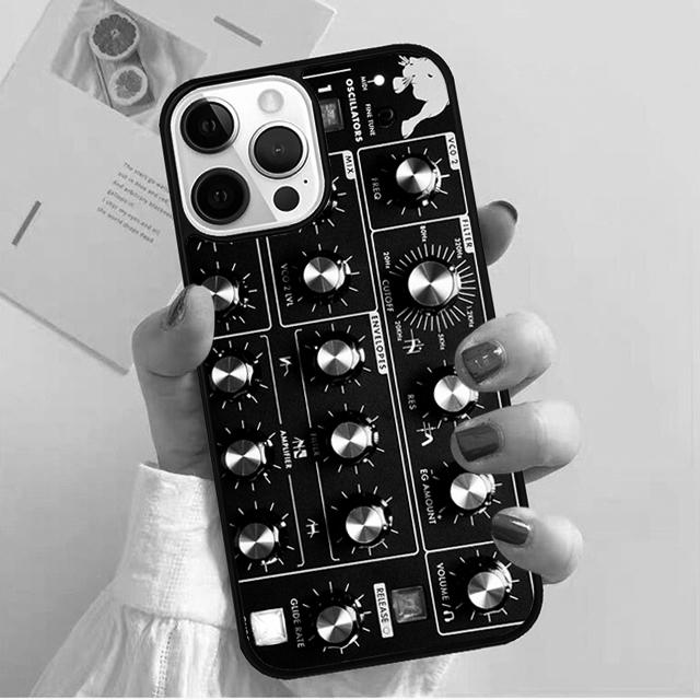 Synth Synthesizer Pattern Coque Shell For iPhone 17 Air 15 16 14 13 12 Pro Max 11 Pro Max Plus Phone Case Cover