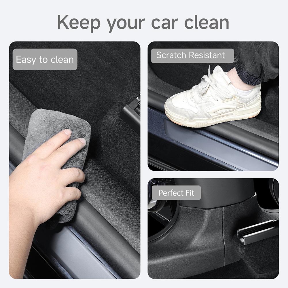 For Tesla Model Y Juniper Accessories 2025 2026 TPE Door Sill Strip Guard Protection Anti-kick Pad for Tesla Model Y Juniper