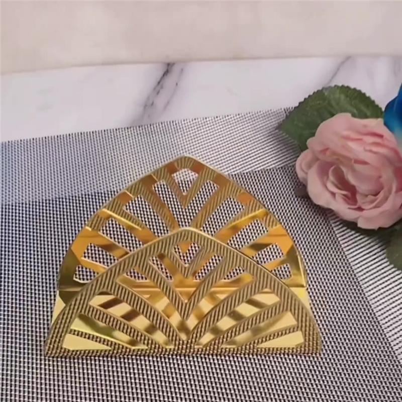 Nordic Napkin Holder Tissue Holder Paper Towel Dispenser Cafe Freestanding Dining Table Gold Wrought Iron Paper Towel Clip