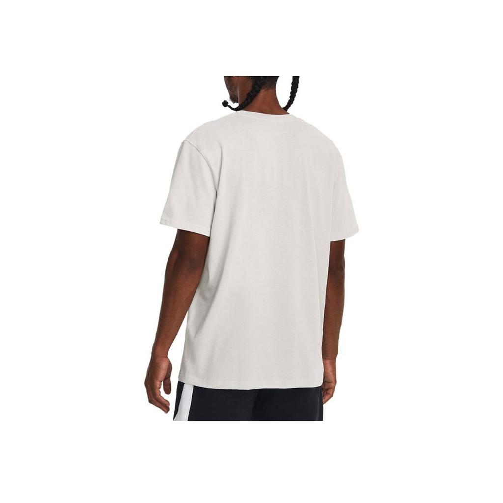 Under Armour Curry Letter Pattern Printed Basketball Short Sleeve T-Shirt Men Tops White 1379858-114