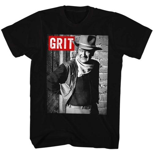 John Wayne Grit Black Adult TShirt Unisex T-Shirt XXL