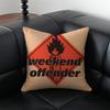 WWeekend OOffender Cushion Cover Pillow Case Antidustmite Invisible Zipper Silky Plush Cushion