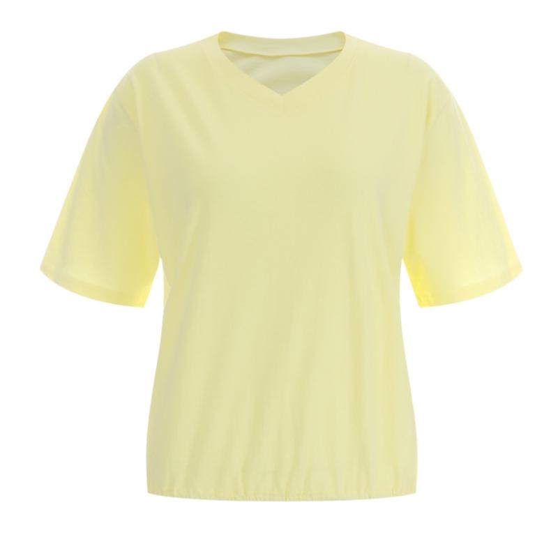 Shop Women S V Neck Banding CoTTon 100 ShorT SleeVe T ShirT Dai wSh 12055 Pink