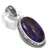 Natural Russian Charoite Gemstone 925 Steling Silver Jewelry Pendant 2.05" m4u48