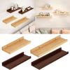 Easy To Install Bathroom Rack Wood Wall Mounted Display Shelf Books and Decoration Holder for Living Room Or Office