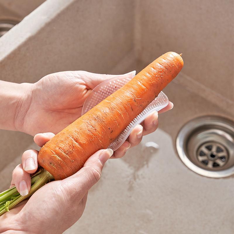 Vegetable Fruit And Cleaning Brush With Tpr Material For Home Use