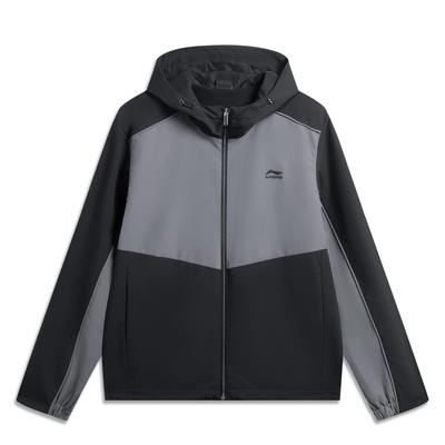 LiNing Sports Lifestyle Serie Rückenbuchstaben Reißverschluss Kapuzenpullover Vielseitig Lässig Windjacke Herren Oberbekleidung AFDW415-3