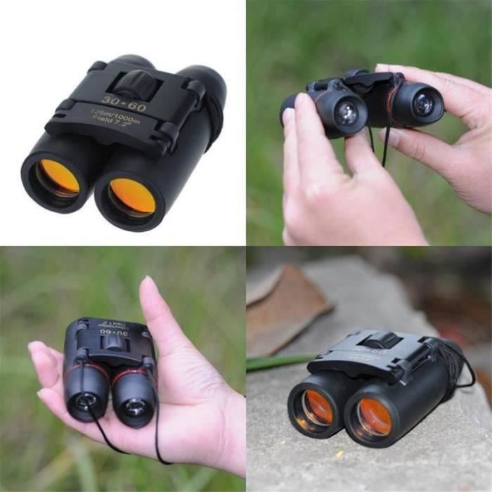 Compact Binoculars - CHANGM - 30x60 - Folding - Black - Field of View 126m At 1000m