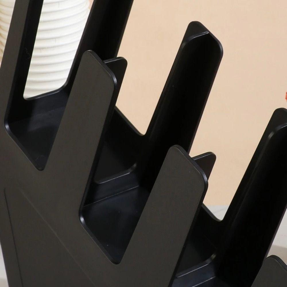 2/4 Grids Disposable Cup Holder Plastic Counter Paper Cup Stand for Coffee Milk Tea Shop Bar