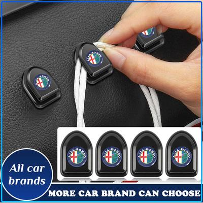 Mini Car Hooks Black Self Adhesive Invisible Hooks Interior Storage Holder For 147 159 156 Giulietta Giulia Mito Spider Alpha Nheadrest