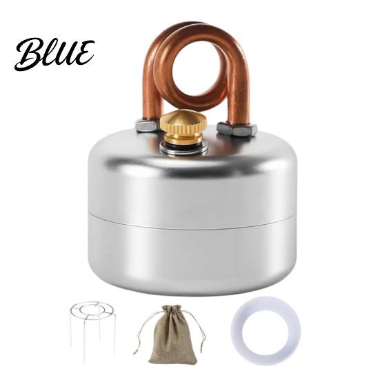 Lightweight Hiking Stove 1 Set Portable Camping with Stand Storage Bag Stainless Steel Heater Burner Mini Liquid Fuel Furnace for Outdoor