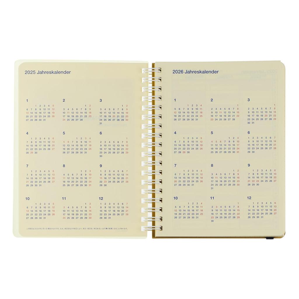 [Delfonics Planner 2025-2026 Edition / Starting March 2025] Rollbahn Diary Clear L Monthly Planner (Clear Yellow)