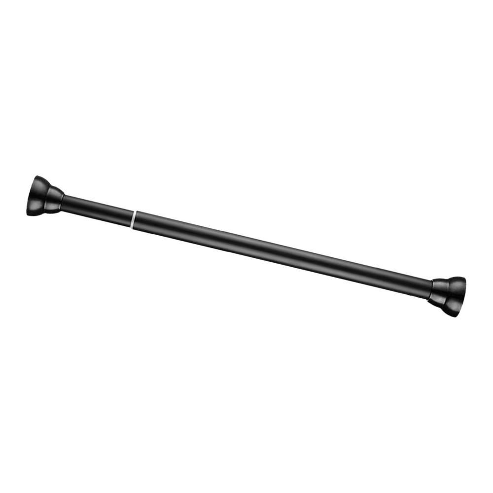 Telescopic Design Shower Curtain Rod Black Expandable Curtain Rod Bathroom Shower Closet
