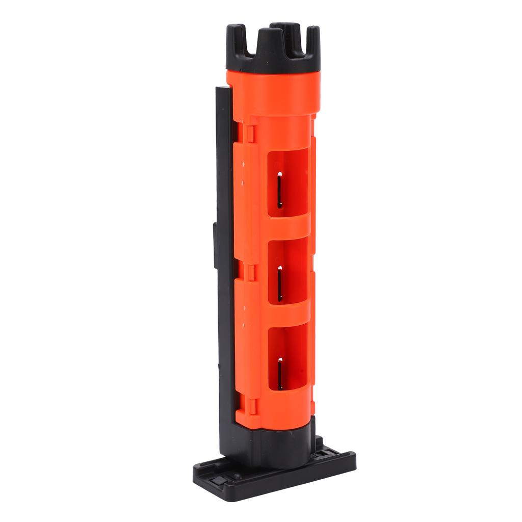 Kunststoff Angelbox Rutenhalter Angelbox Rutenfasshalter Ständer Halterung mit Basis Orange