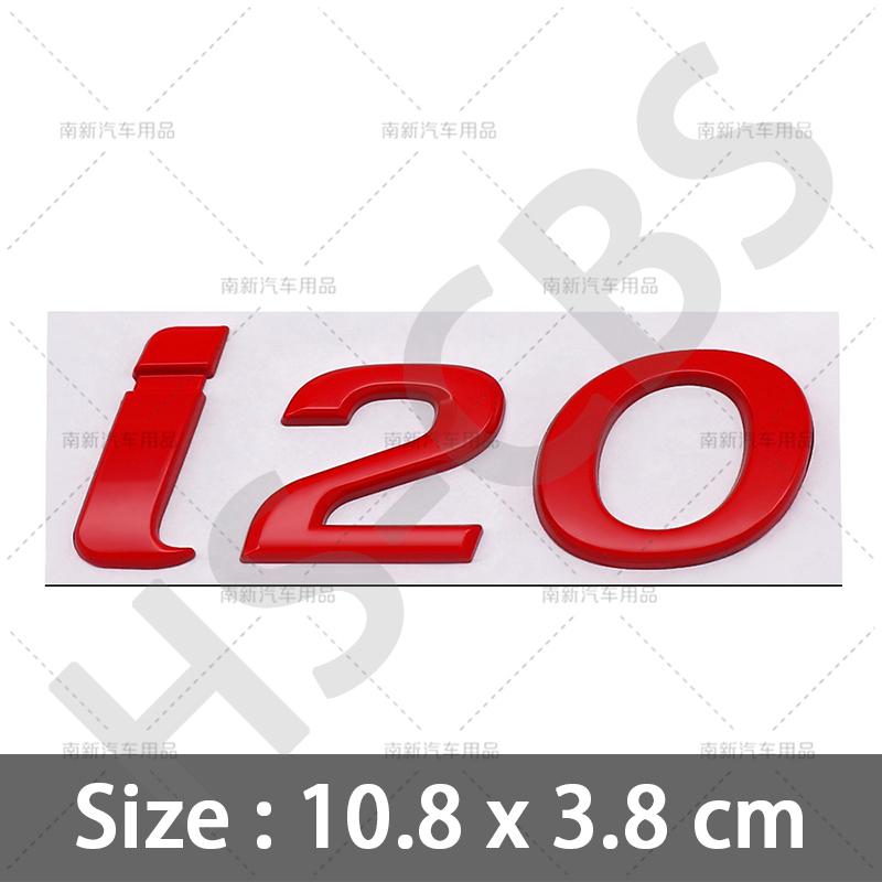 Stile Auto Cromato Metallico 3D Lettere Emblema I10 I20 I30 I40 Badge Posteriore del Bagagliaio Per Hyundai Targhetta con Logo Adesivi Accessori Auto