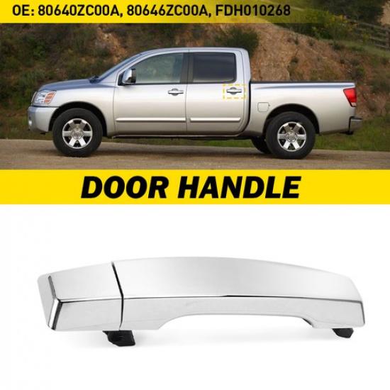 Fit Nissan 2004-15 Titan Front RH Rear LH RH Outside Exterior Door Handle Chrome