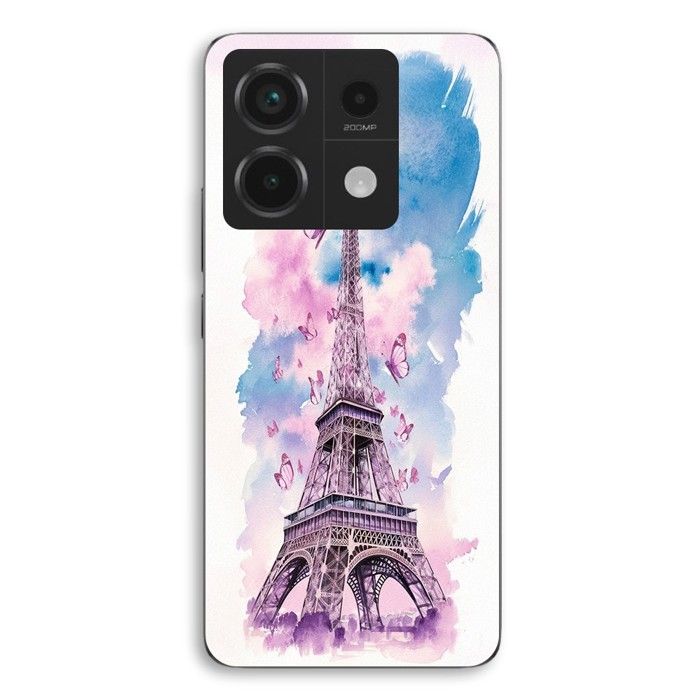 Coque Pour Xiaomi Redmi Note 13 Pro 5g Tour Eiffel Papillon coloré Maniacase