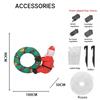 3.3FT Inflatable Toy swim ring Santa Claus Xmas Yard Lawn Party Decoration with LED Lit Christmas Home Supplies Ornaments Gift