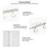 Telescopic Pull Hook Self-adhesive Closet Key Hat Handbag Holder Household Hotel Living Room Door Punch Free Hanger