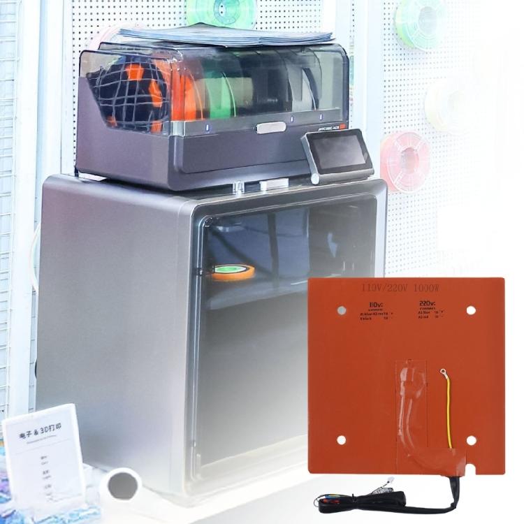 Heavy Duty Silicone Heaters Pad S1C Specific Model Efficient Heat Transfer Corrosion Resistant 3D Print Tool