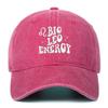 Color Solid Simple Letter Embroidery Women Summer Casual Sunshade Cap Baseball