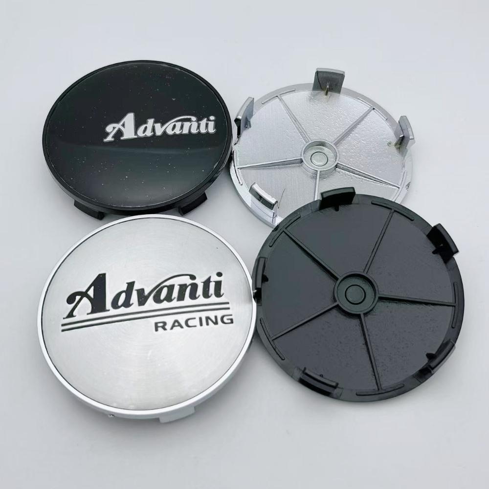 4 pezzi 68MM ( Diametro Interno 63MM ) Emblema Logo Advanti Tappi Centrali Ruote Auto Coprimozzi Cerchioni Auto Copertura Mozzo Ruote Accessori Auto