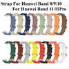 Ocean Silicone Strap for Huawei Band 11/11Pro Quick Bracelet Replacement Sport Watchband for Huawei Band 8/9/10 Accessories