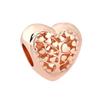 Authentic Original 925 Sterling Silver Forever Family Tree Heart Charm Bead Rose Gold Fit Fasion Bracelets Women Diy Jewelry