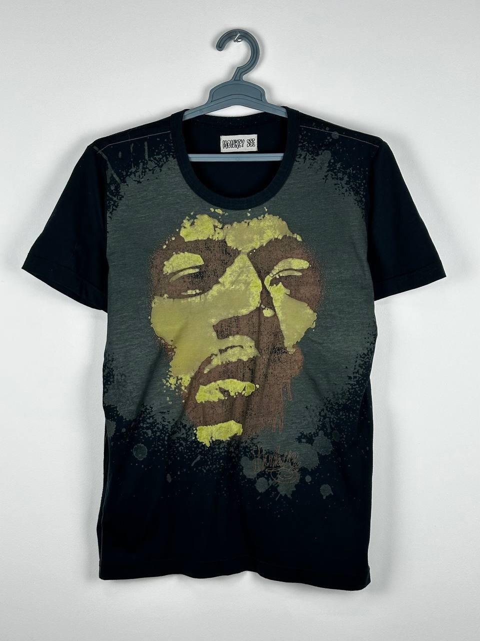 Vintage Y2K Jimi Hendrix Grunge Legend AOP T Shirt Size M Unisex T-Shirt XL