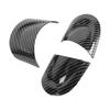 3Pcs/Set Car Steering Wheel Trim Carbon Fiber Look Interior Cover Sticker for Mini Cooper R54 R56 Clubman R55 Crossover R60