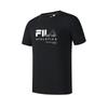 FILA Fitness Series Comfortable Casual Fashion Versatile Short Sleeve Breathable T-Shirt Men Tops Deep-Black A11M521107F-BK