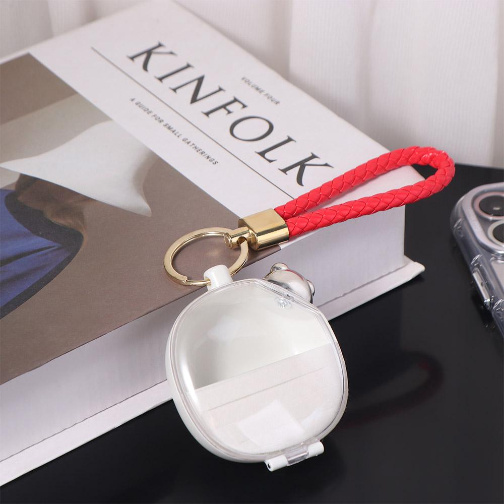 Transparent Portable Travel Organizer Trinkets Storage Storage Case Keychain  Women