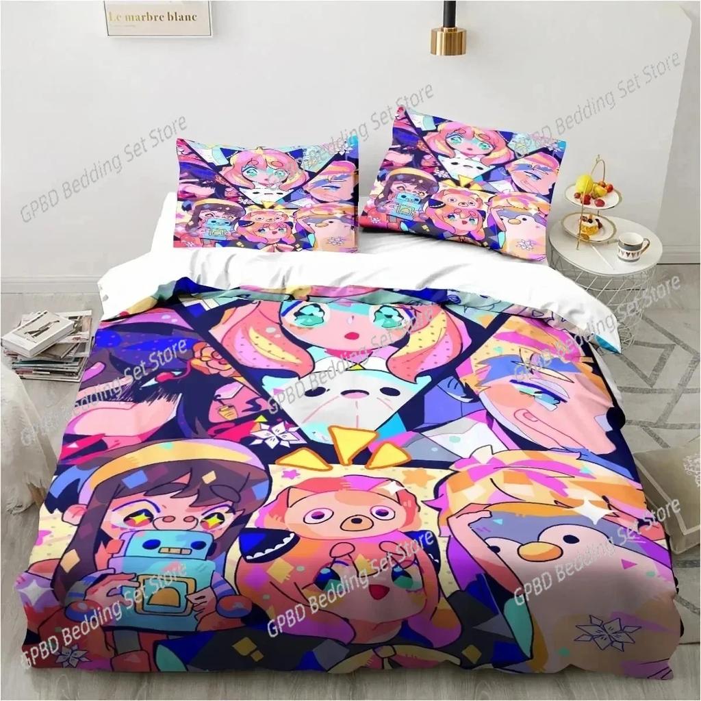 Comforter 3D Printing Spy Family Anya Anime Bedding Set 3D Printed Suitable For Bedroom Kids Home Textile