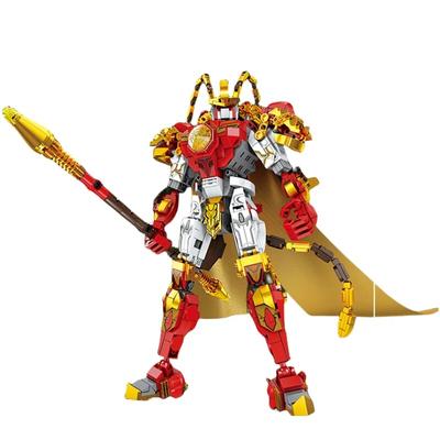 1031PCS Assembled Building Blocks Journey To The West Sun Walker Fighting Armor Monkey King Monkey King Assembled Model Boy Toy 8084