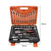 61-Piece Multi-Functional Socket and Ratchet Wrench Set