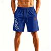 Herren Schnelltrocknende Locker Geschnittene Fünf Zoll Eis Seide Sportshorts mit Elastischem Bund und Kordelzug für Training Laufen Fitness