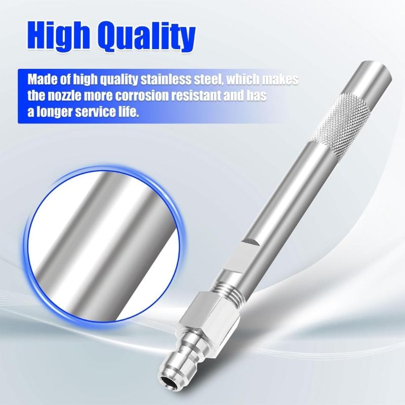 Stainless Steel Adjustable High Pressure Cleaning Sprayer Nozzle for Home and Professional Use Diverse Cleaning Scenario